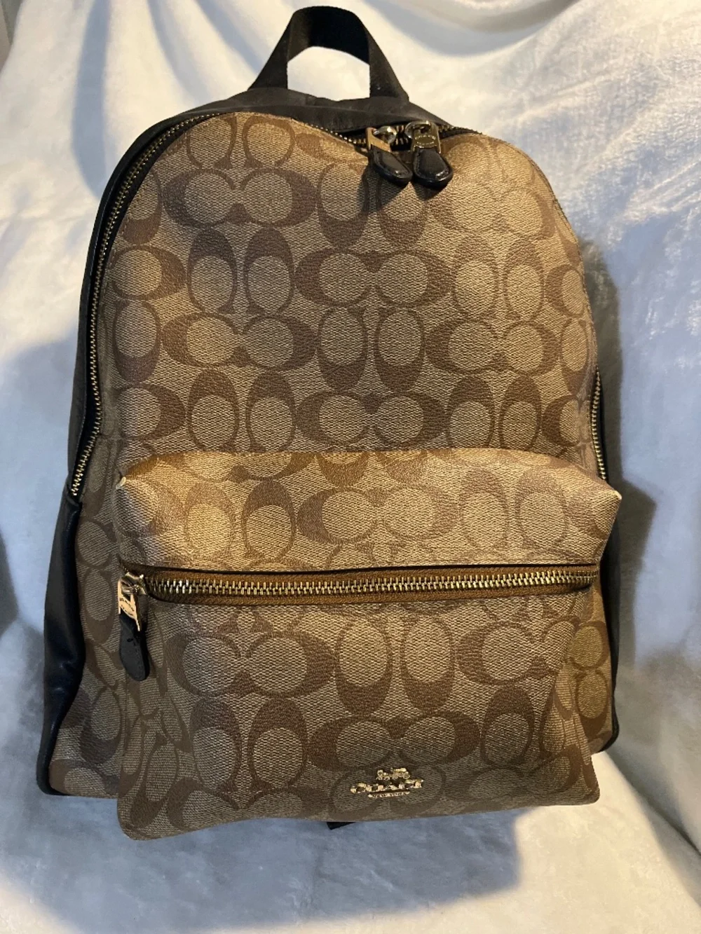 Coach Signature Canvas Backpack