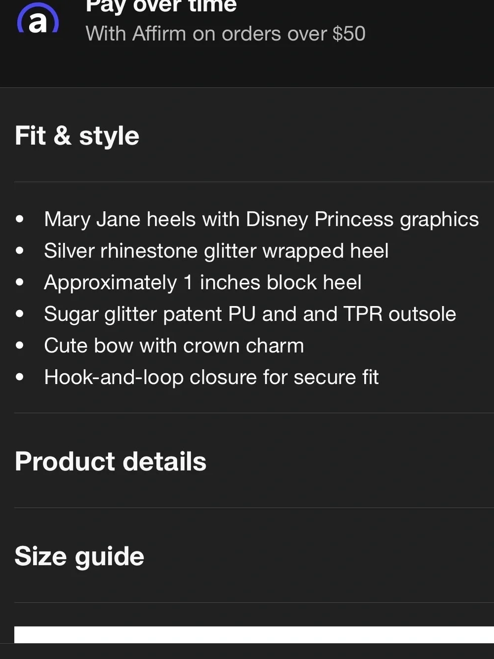 Disney sparkling silver