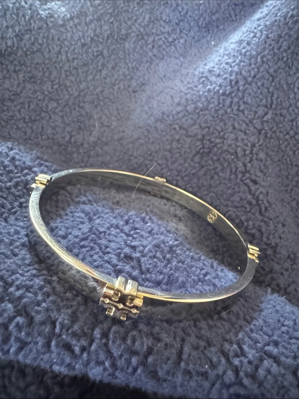 Tory Burch shiny silver