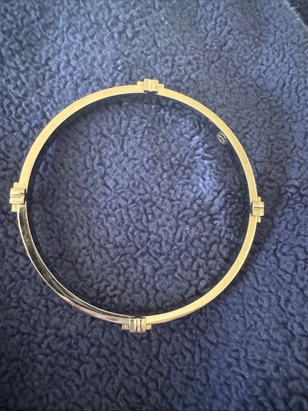 Tory Burch shiny silver