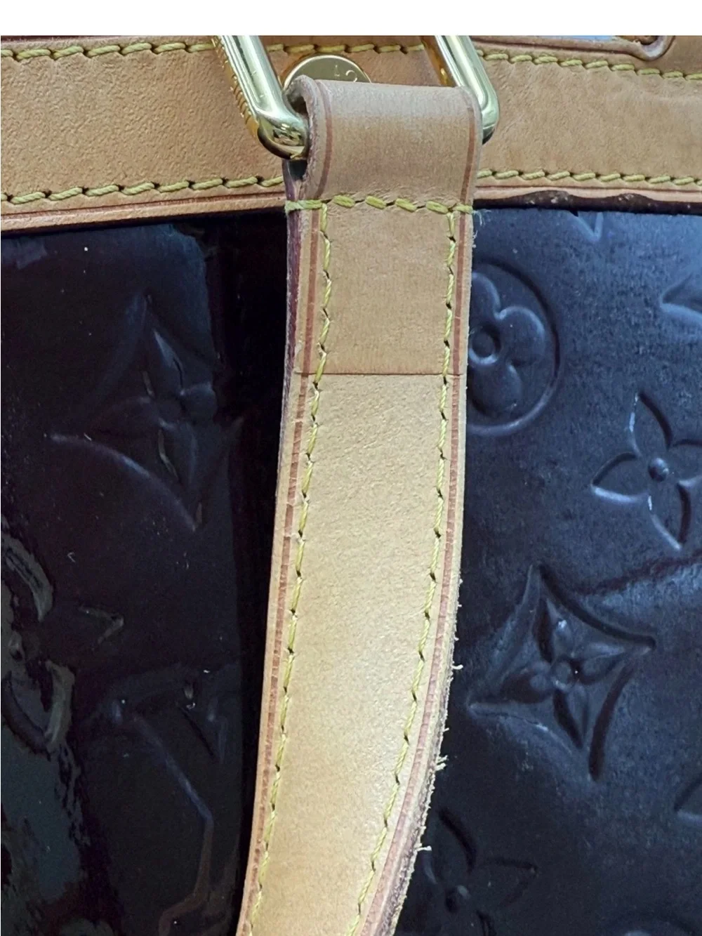 Louis Vuitton glossy burgundy