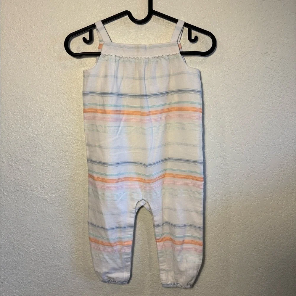 Ralph Lauren Multi-Color Striped Onsie Jumpsuit Snap Closure 24MOS NEW