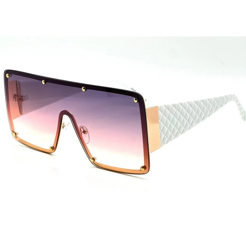 Women Sunglasses Oversized Single Lens New Model Elegant Style Large Shades 2022