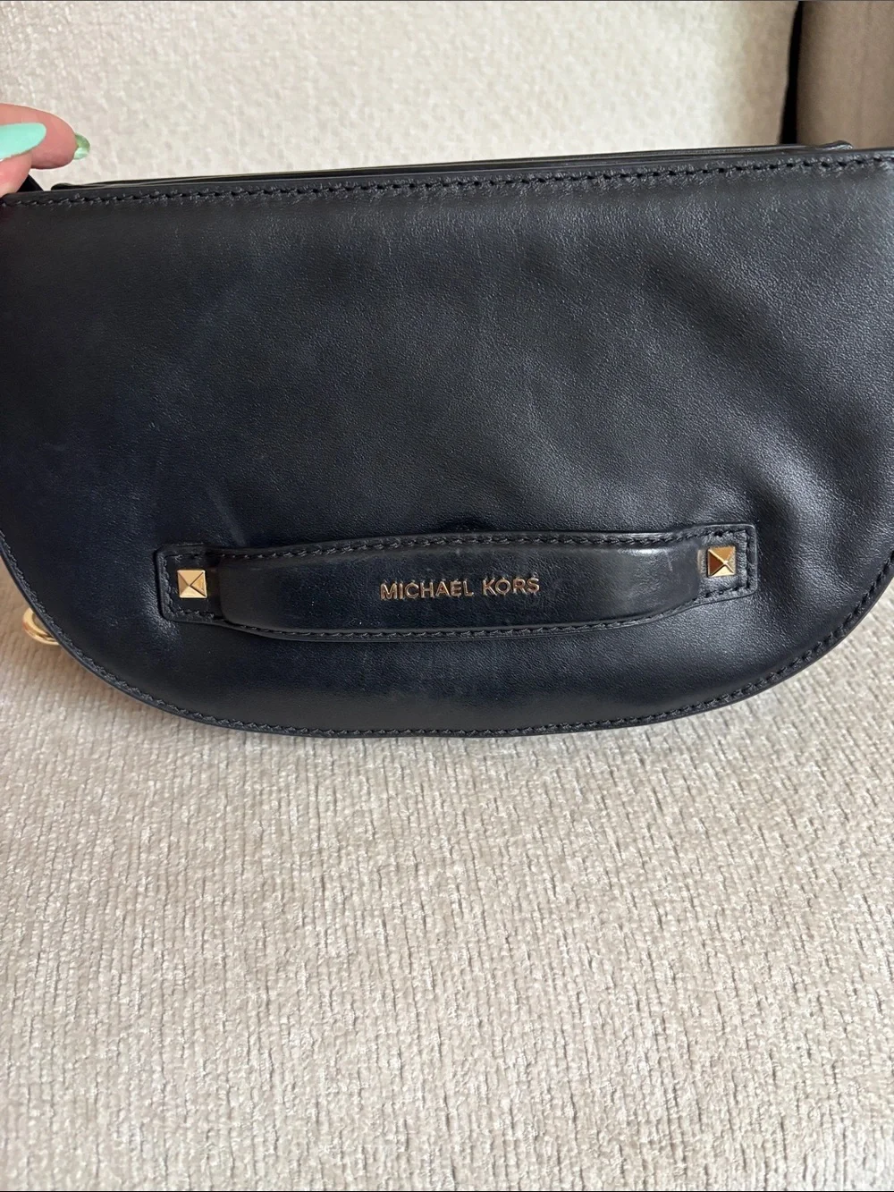 Michael Kors structured leather