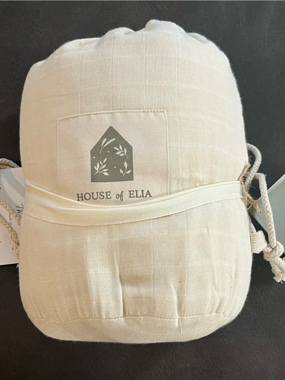 House of Ella Cream Organic Cotton Twin Bed Set NWT