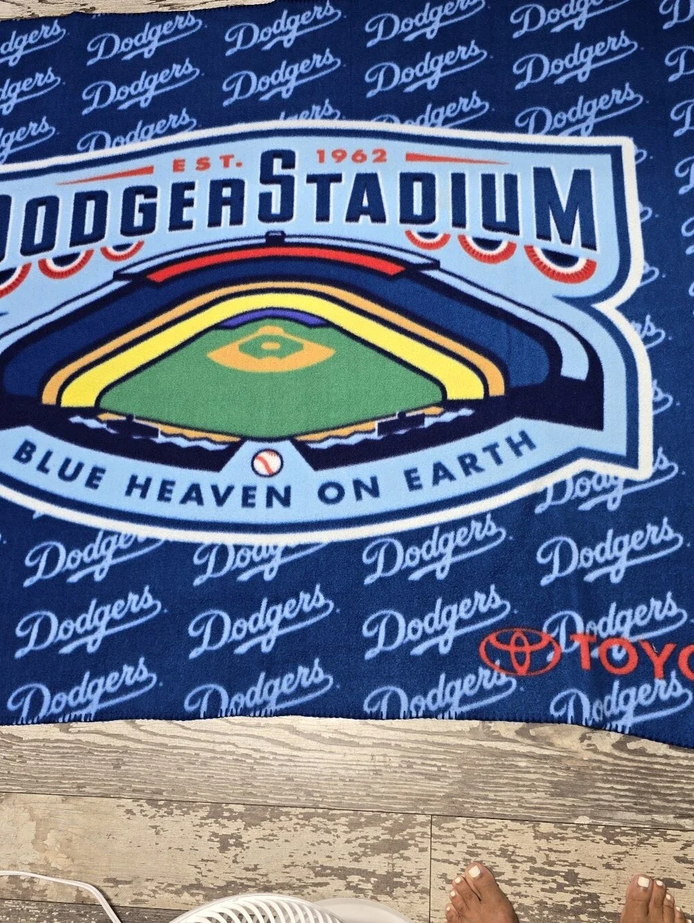 Los Angeles Dodgers LA Dodgers Toyota Blanket Throw 57