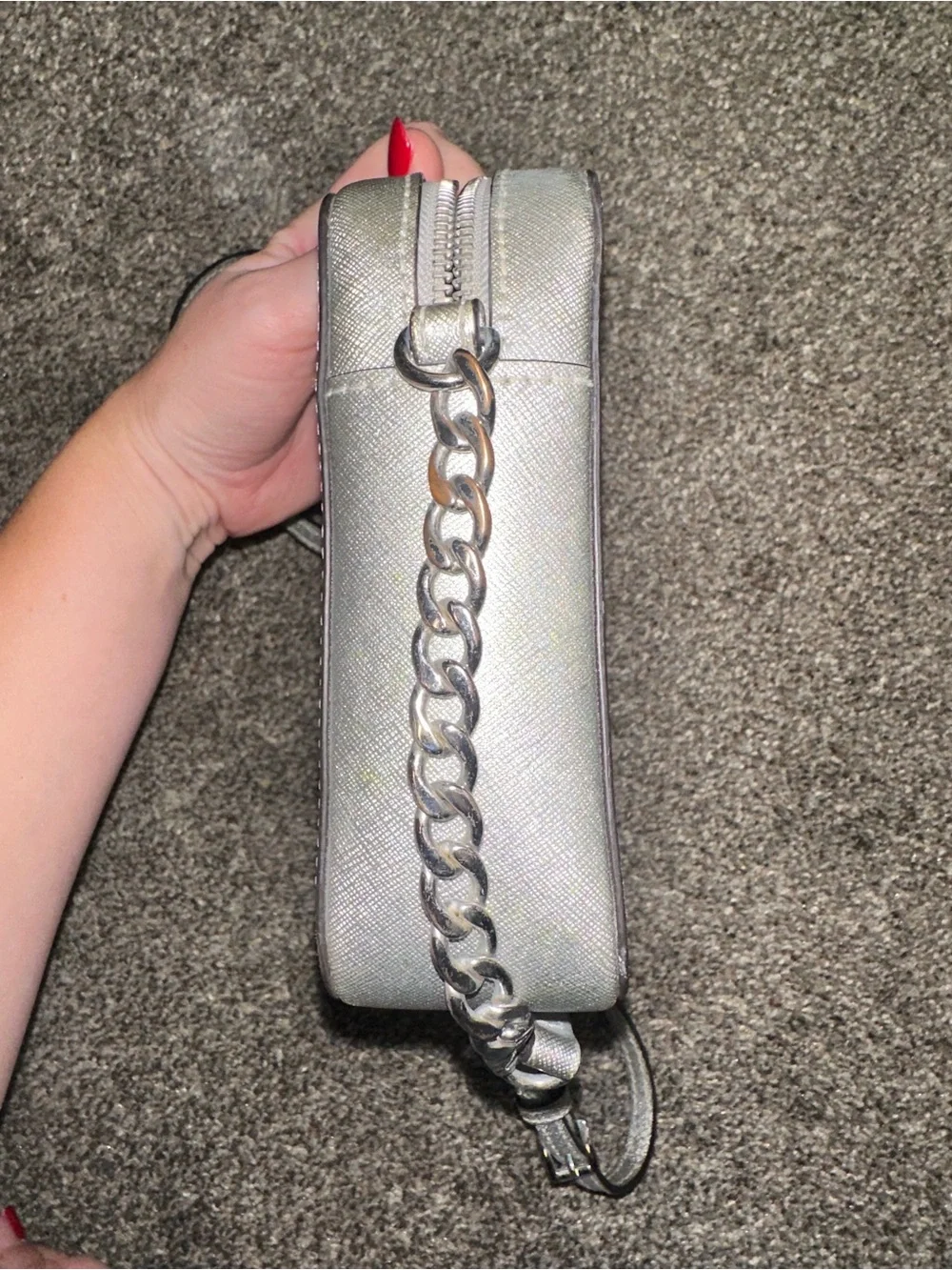 Michael Kors silver crossbody