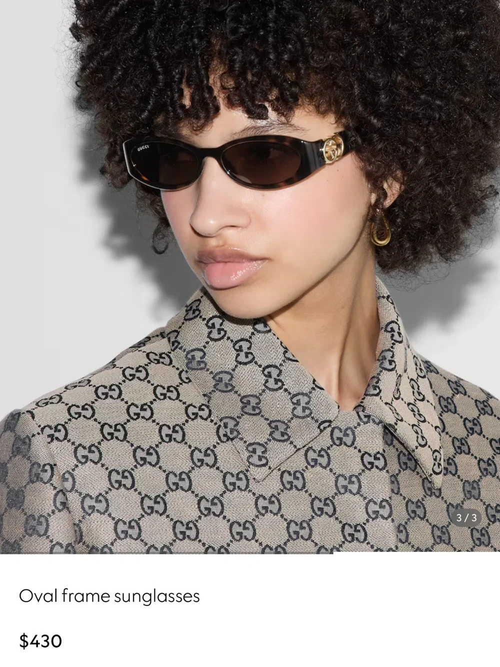 Gucci sleek oval
