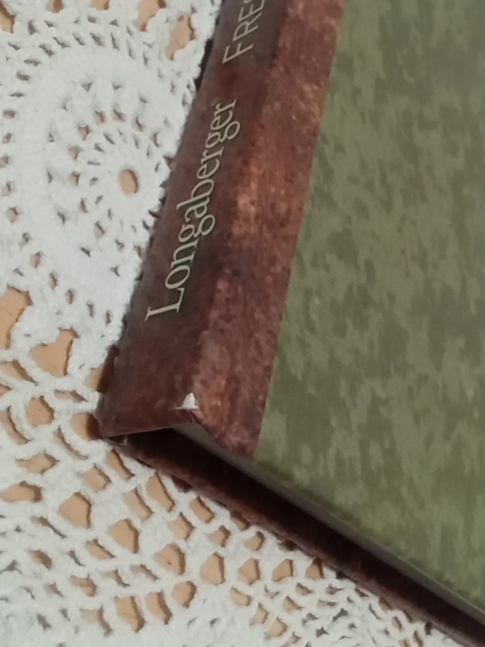 Longaberger back beautiful scratches