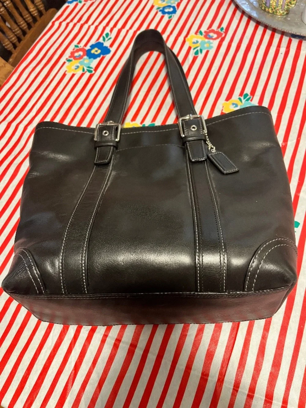 Coach sleek leather