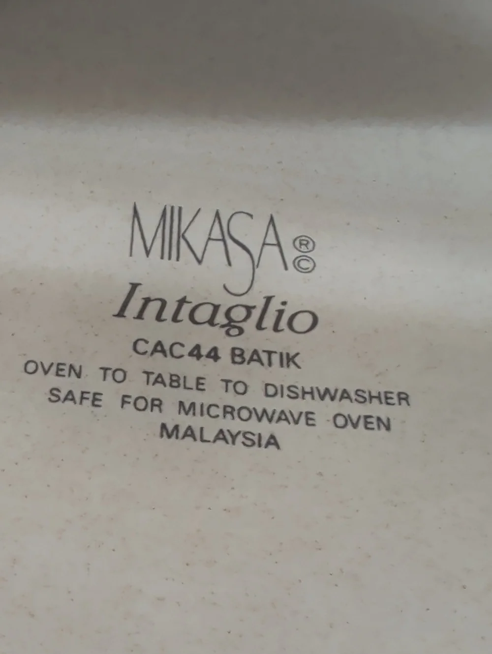 Mikasa bowl description