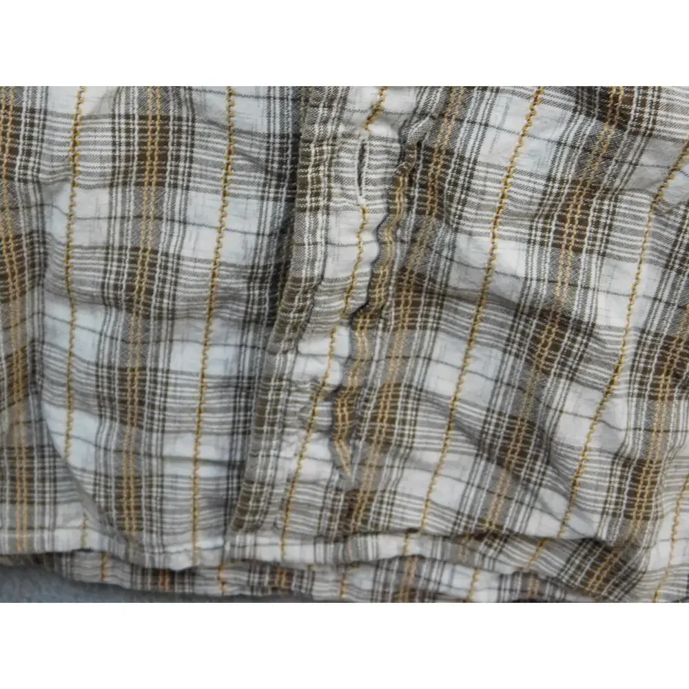 The North Face A5 Series Shirt Men Medium Brown Plaid Short Sleeve Button Hiking