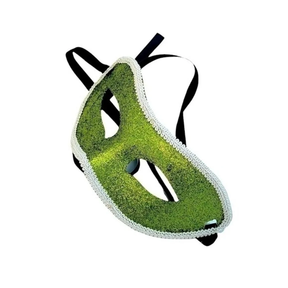 Masquerade glittery green