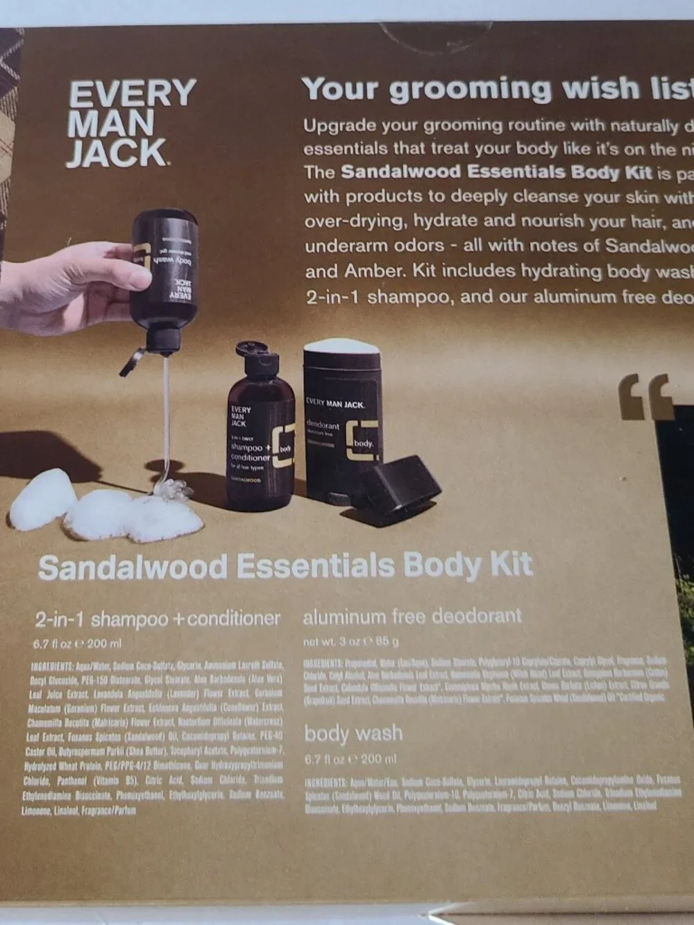 Every Man Jack daily includes