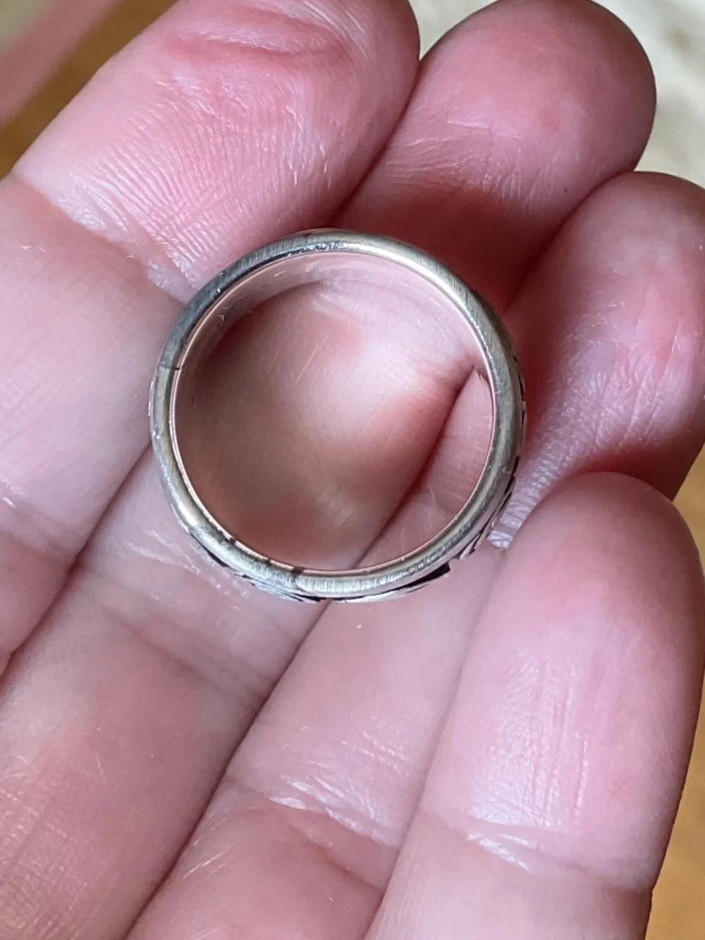 Greek design Silver Ring nwot solid