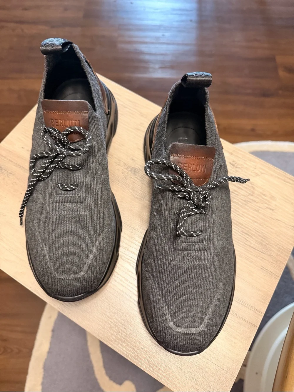 Berluti breathable charcoal