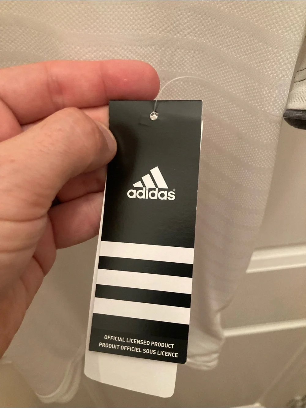 adidas White and Gray Men’s Massachusetts Athletics Polo