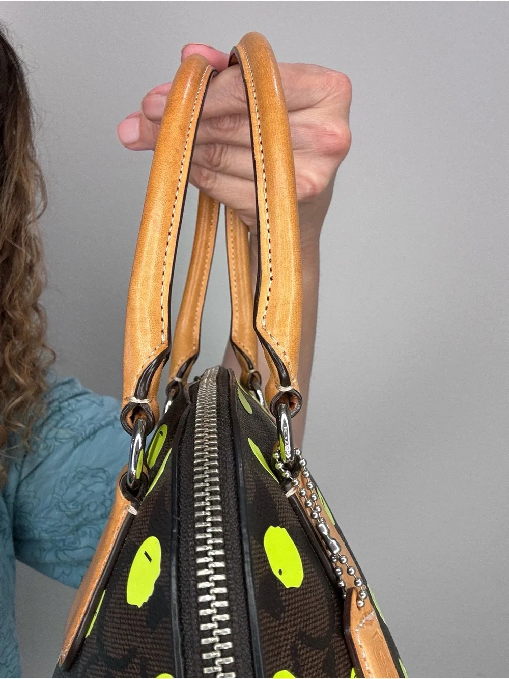 Coach brown signature