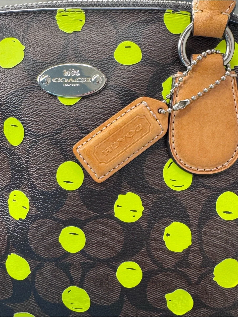 Coach brown signature