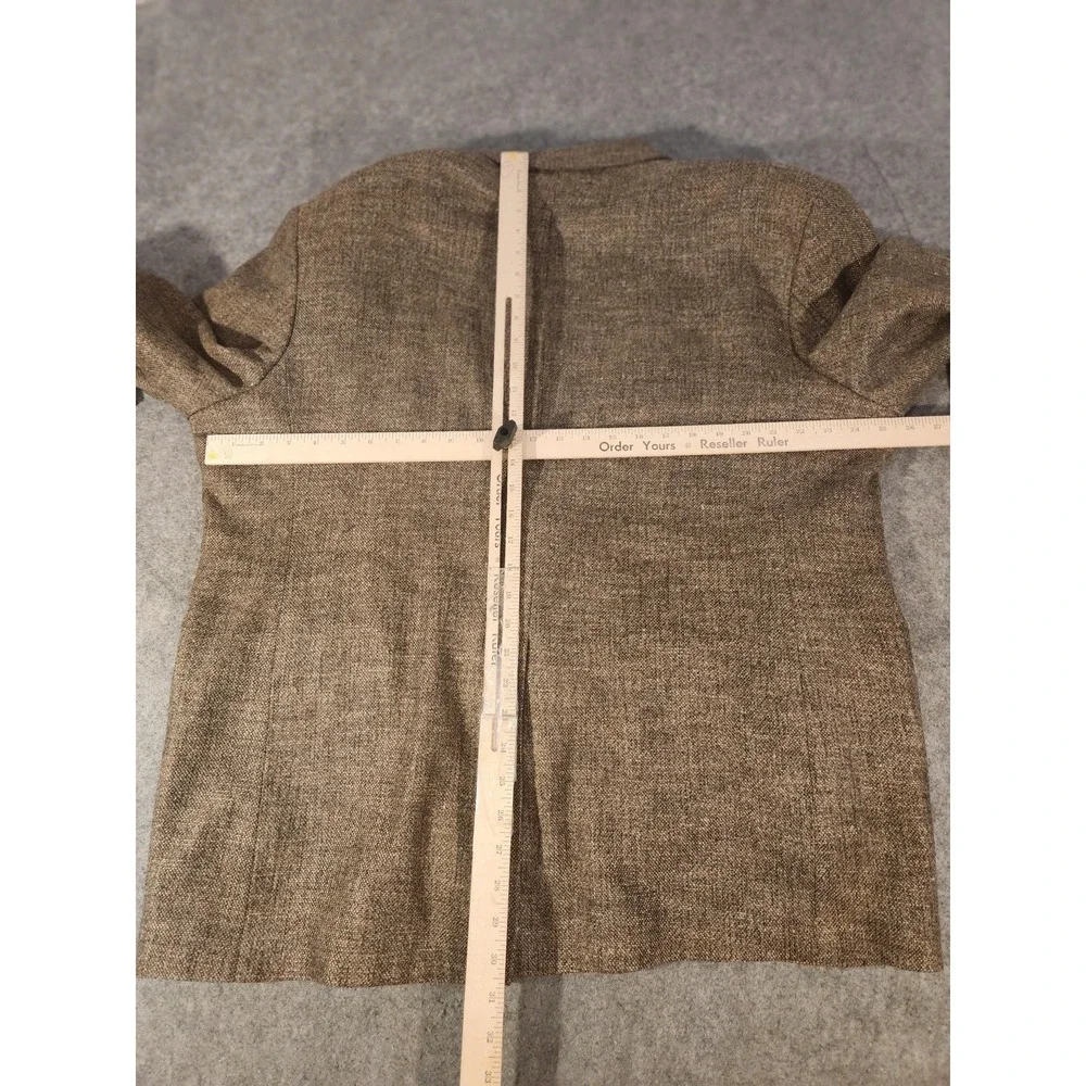 Orvis Sport Coat Blazer Mens 48 Brown Herringbone Tweed Made USA Vintage