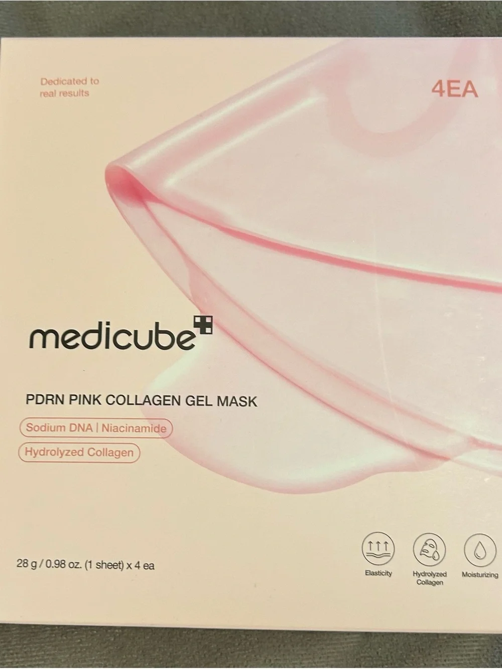 Medicube PDRN Pink Collagen Gel Mask – Hydrating Pink Sheet Mask (4 EA)