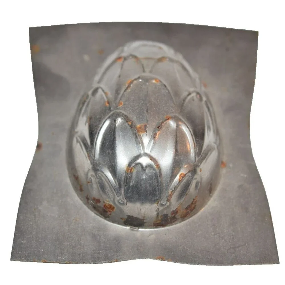 Vtg Chocolate Mold Easter‎ Egg HALF Artichoke vegetable pineapple??