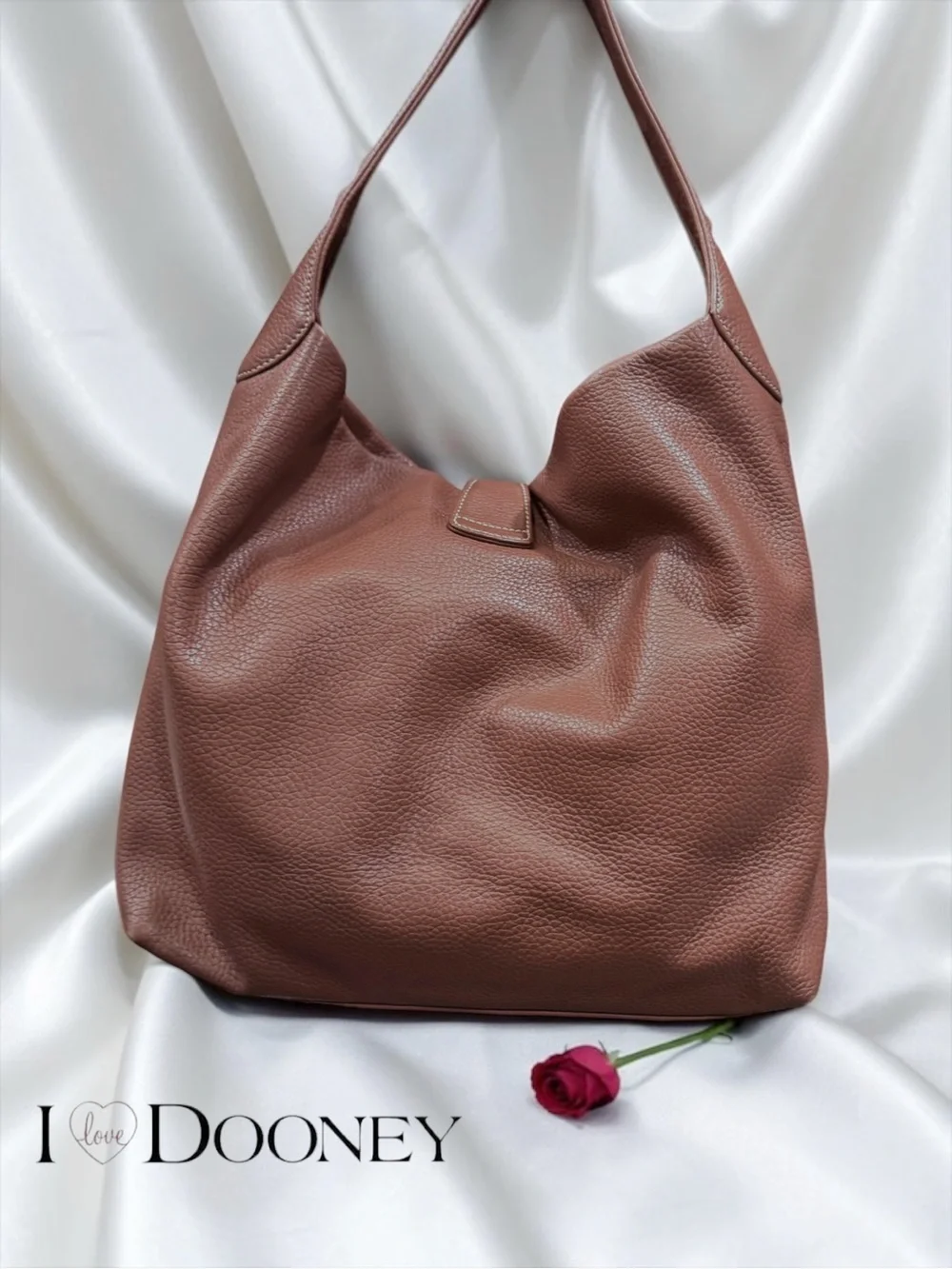Dooney & Bourke Pebble Grain Logo Lock Shoulder Bag & Kiss-Lock Coin Purse Set