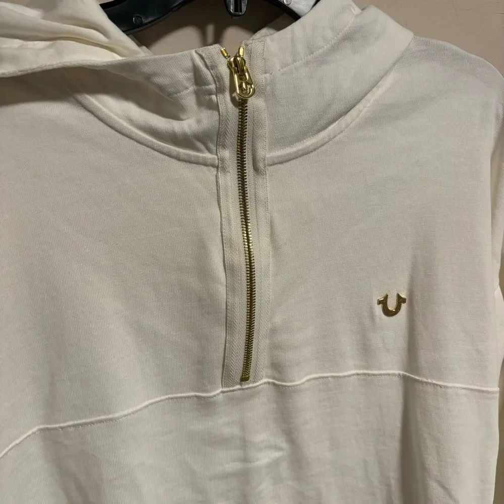True Religion Brand Jeans DOUBLE LAYER PULLOVER Hoodie 100187- Size Large