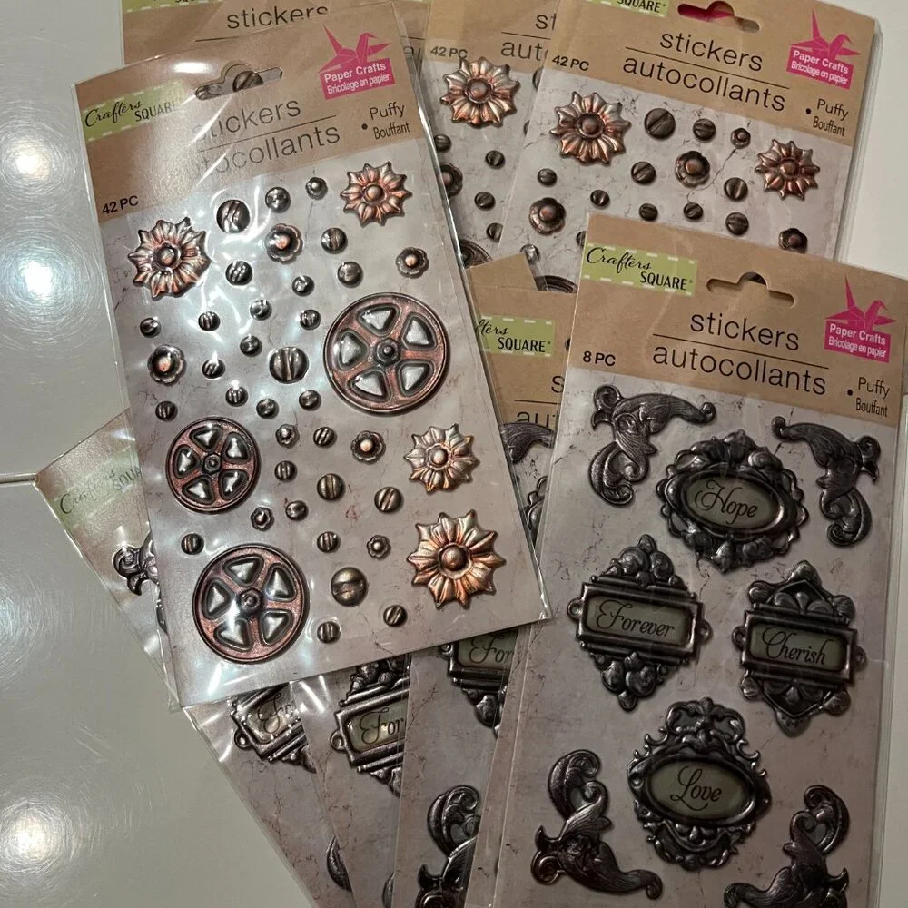 Crafters Square puffy stickers