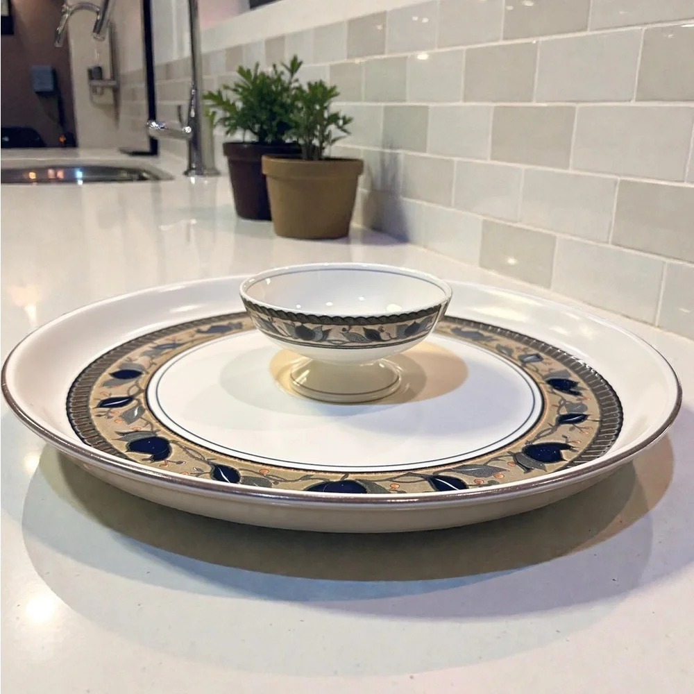 NEW Mikasa Arabella Chip and Dip Set 14.5