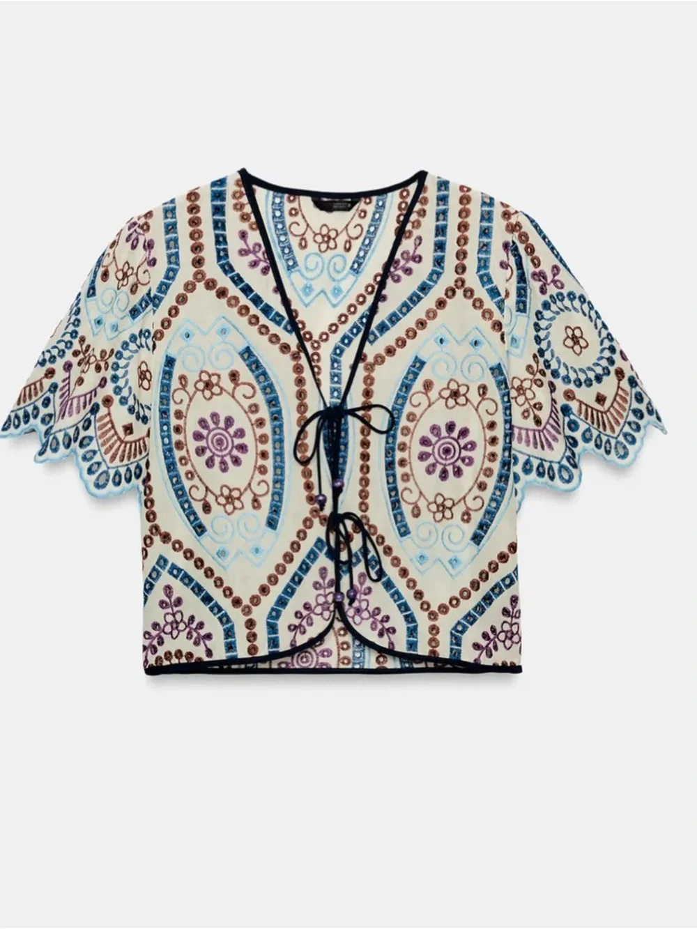 Zara tie print