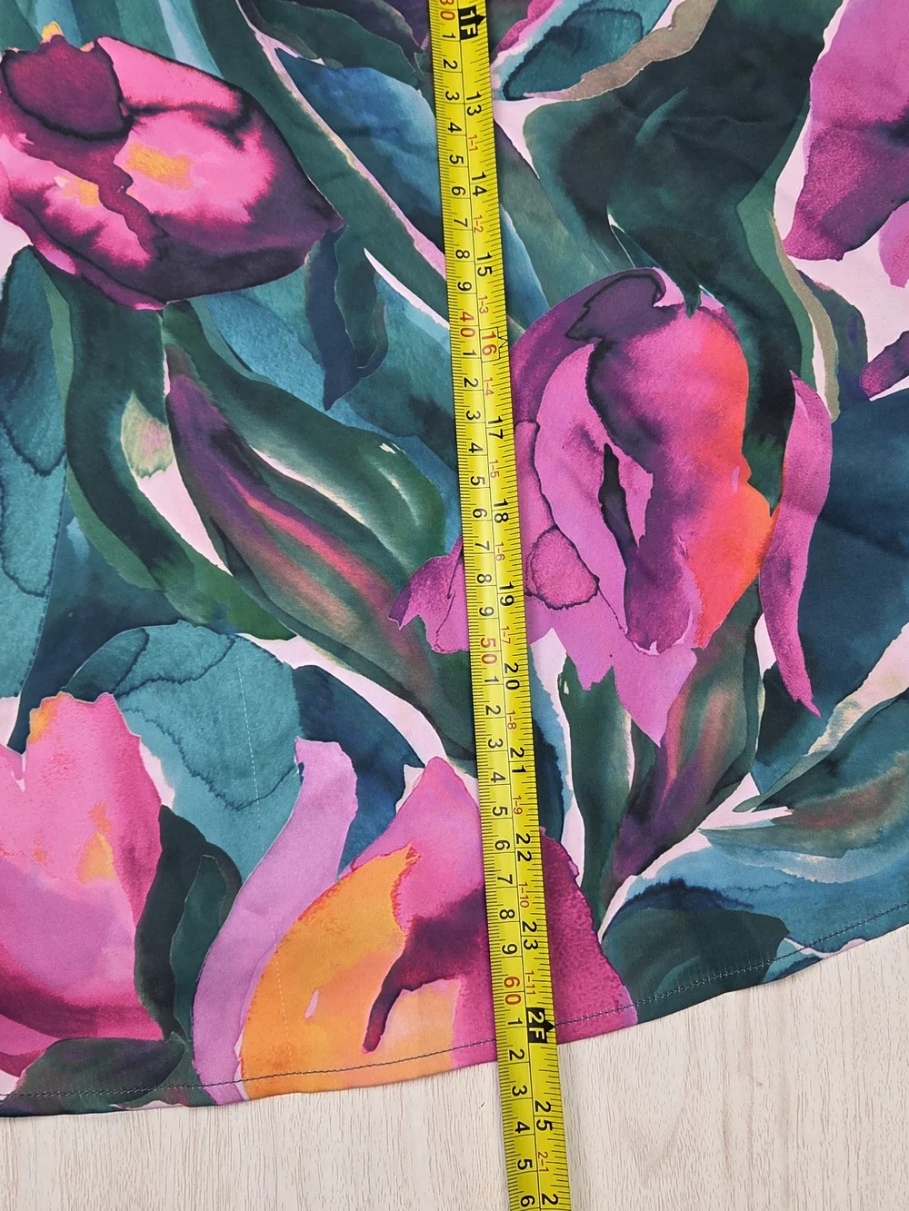 Fabletics EcoSatin Pajama Set - Painted Tulips Floral (2-Piece) Size Small