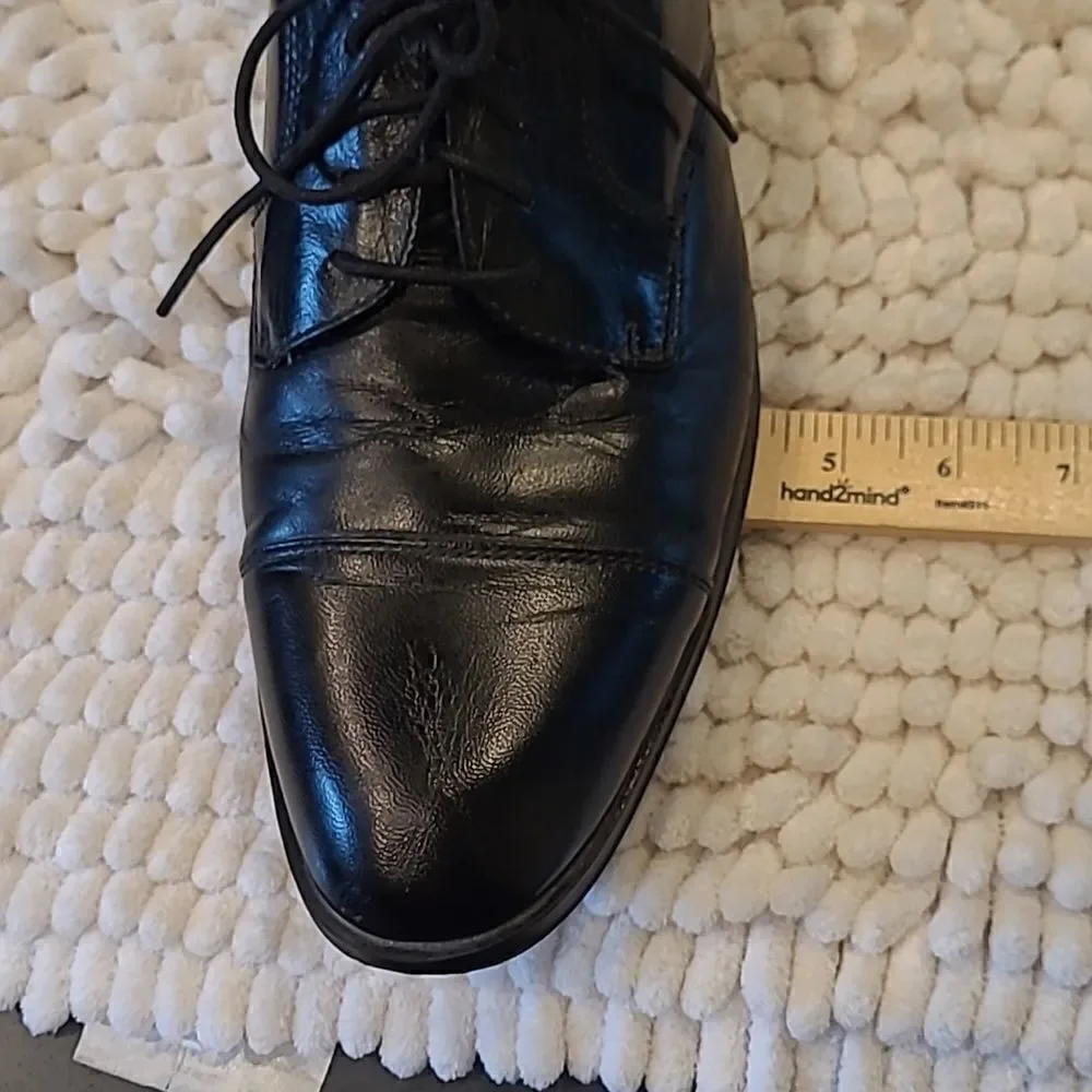 French Shriner men's sz 11.5M black dress shoe