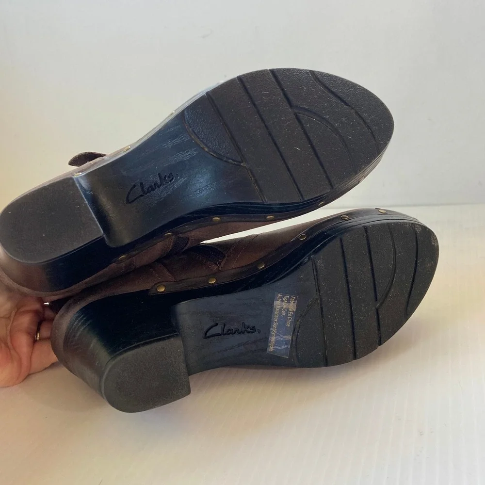 Clarks brown leather