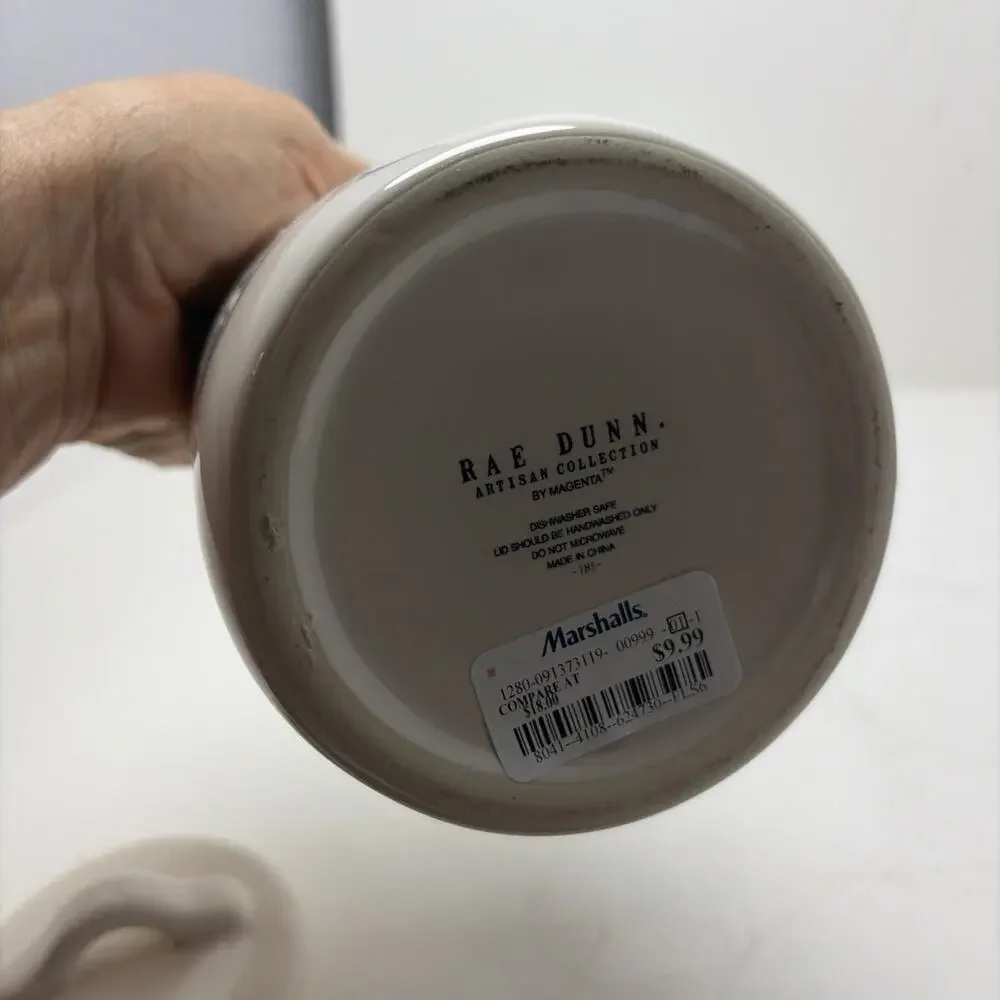 RAE DUNN Sweets Canister Jar White Ceramic Container