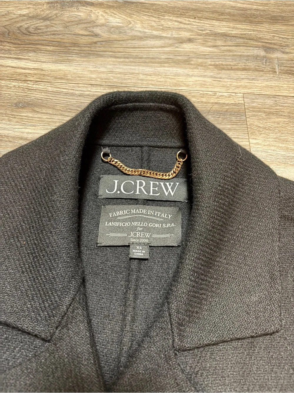J.Crew Double Faced Wool Trench Coat Black XS CD100 NWOT $368