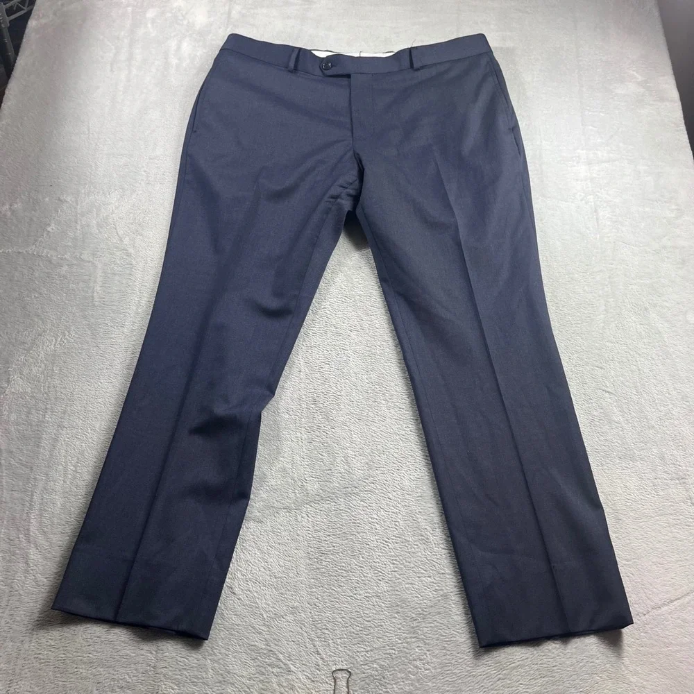 Brooks Brothers 1818 Classic Mens Navy Reda 1865 Italian Wool Dress Pants 38x30