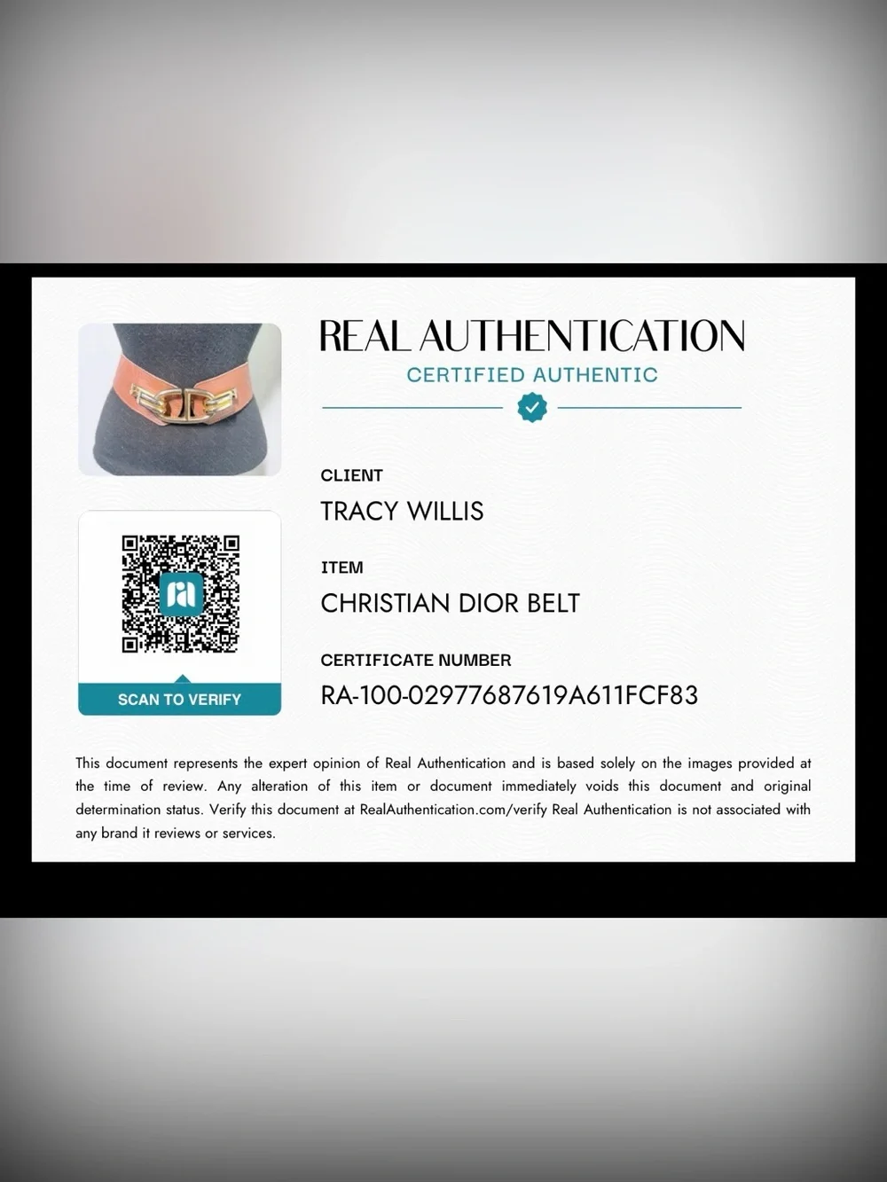 Dior authentic christian