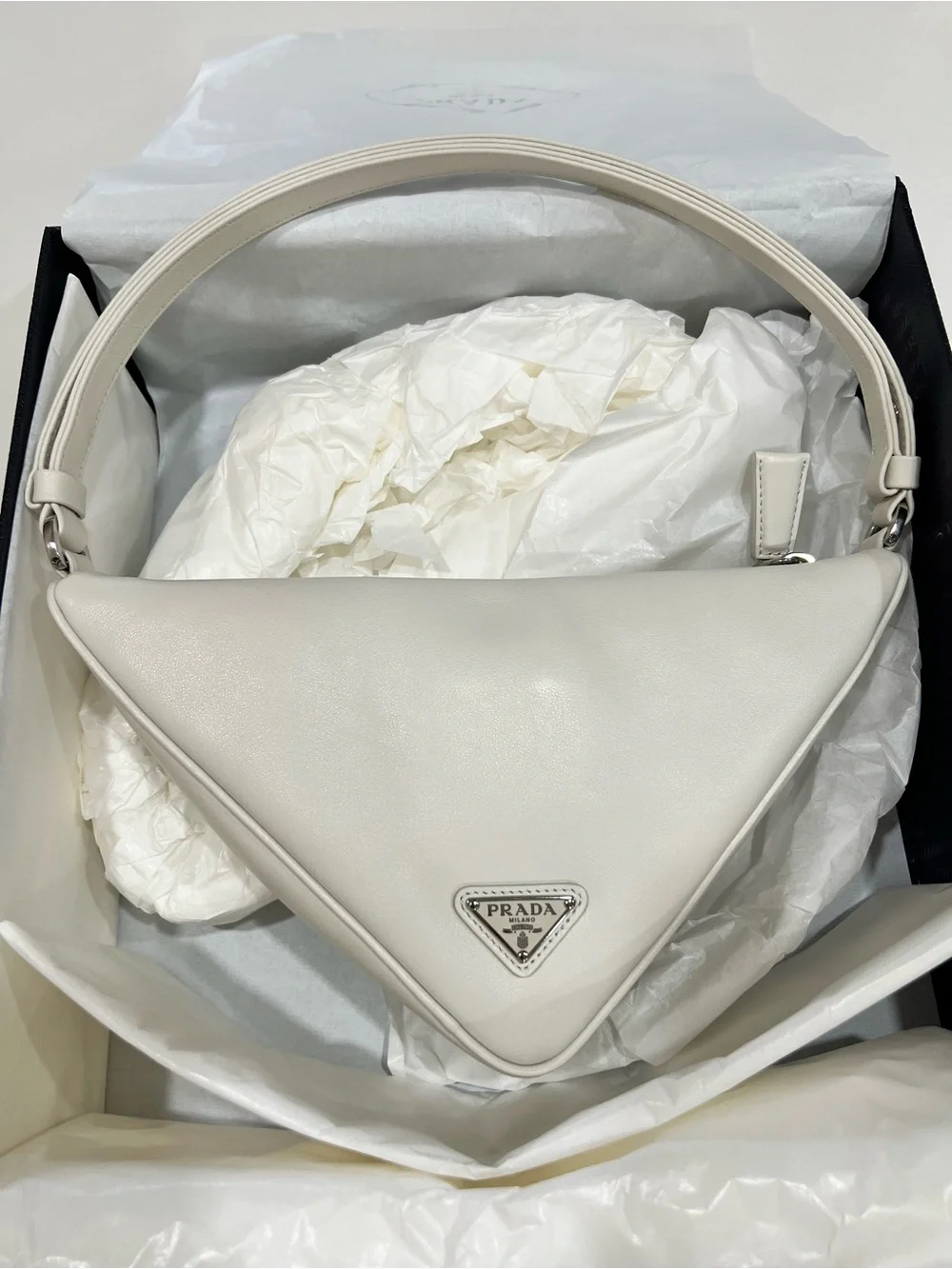 Prada sculptural triangular