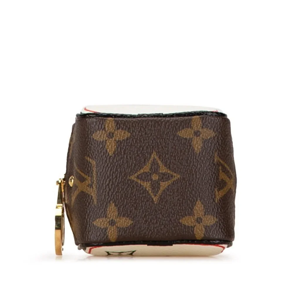 LOUIS VUITTON Authentic Brown Monogram Leather Pouch