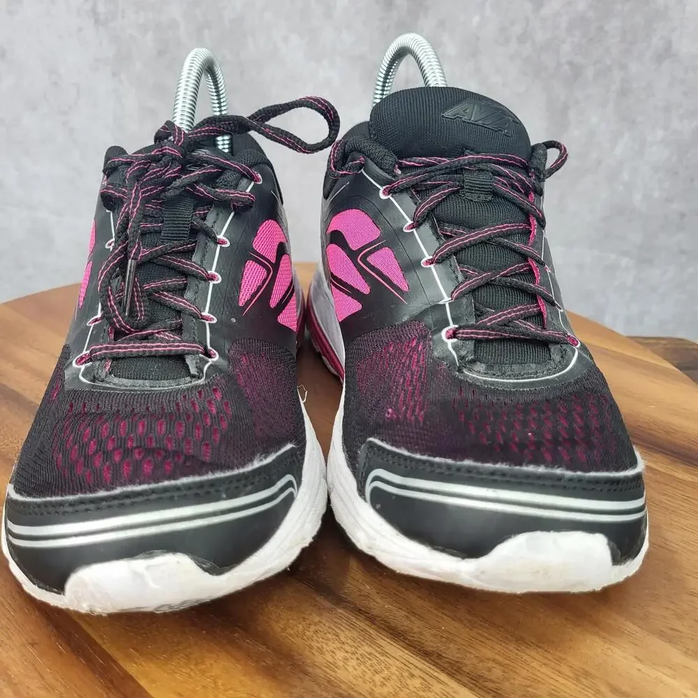 Avia ‎ Running Shoes Womens 8.5 Black Pink Arch Support Sneakers Trainers