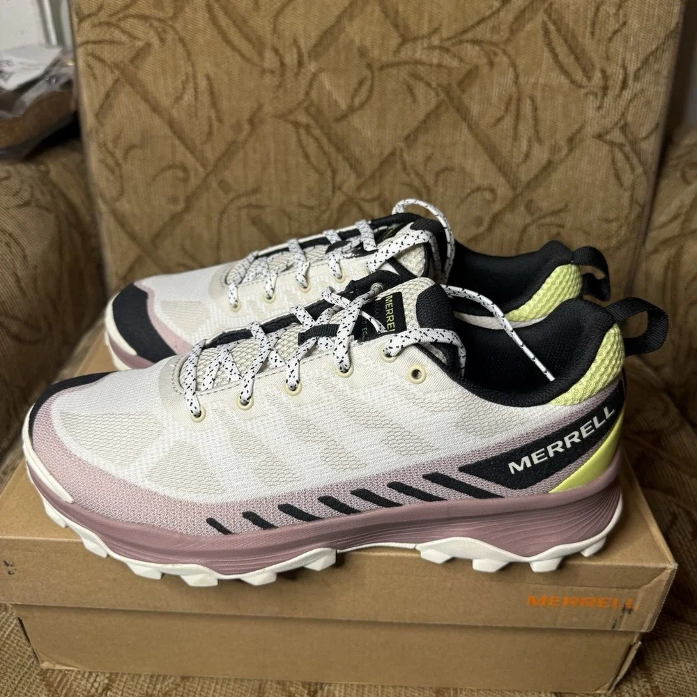 Merrell Speed Eco‎ Waterproof Hiking Shoe-Oyster Burlwood Color-Women's 11 Nice!