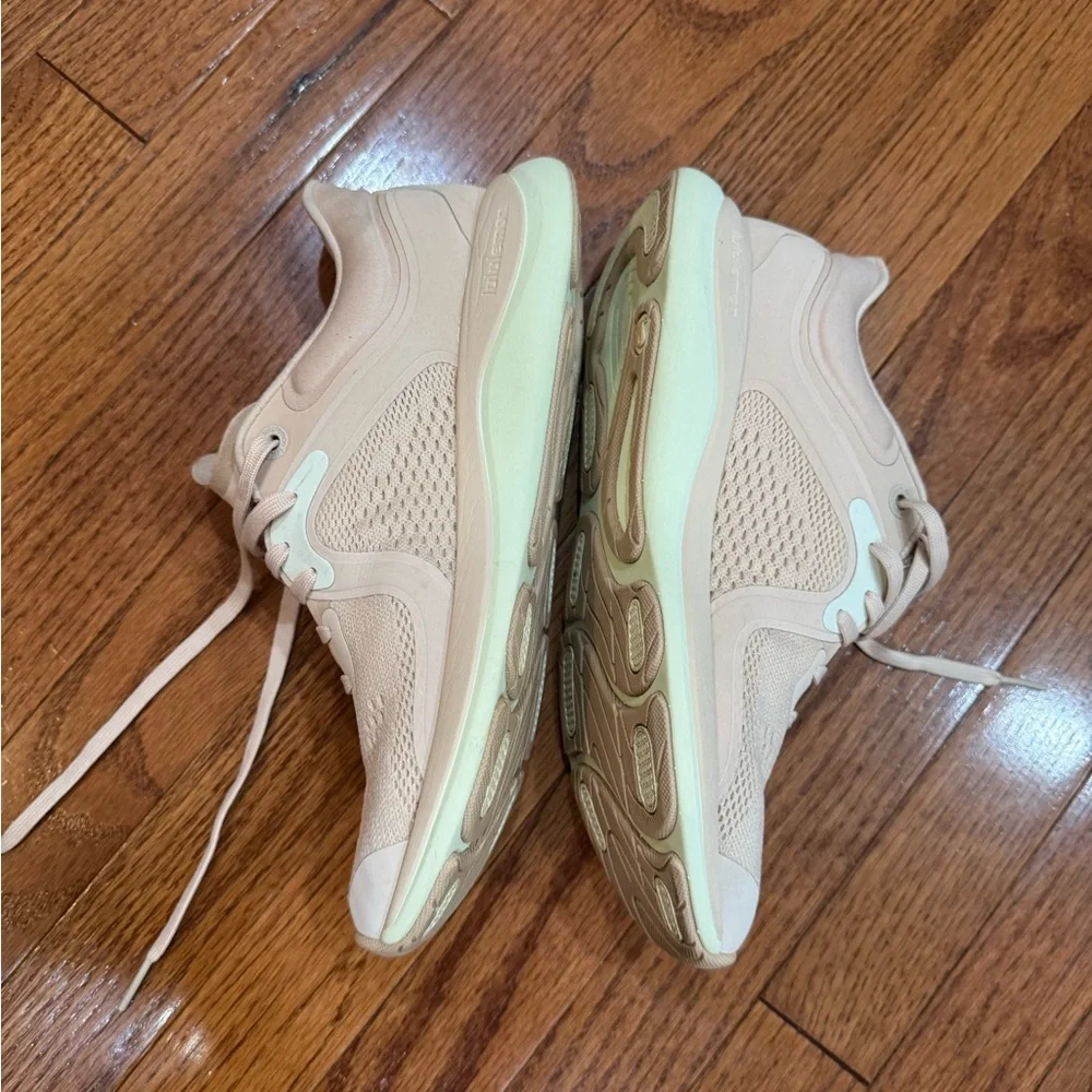 lululemon athletica Lightweight Knit Running Sneakers in Beige and Mint