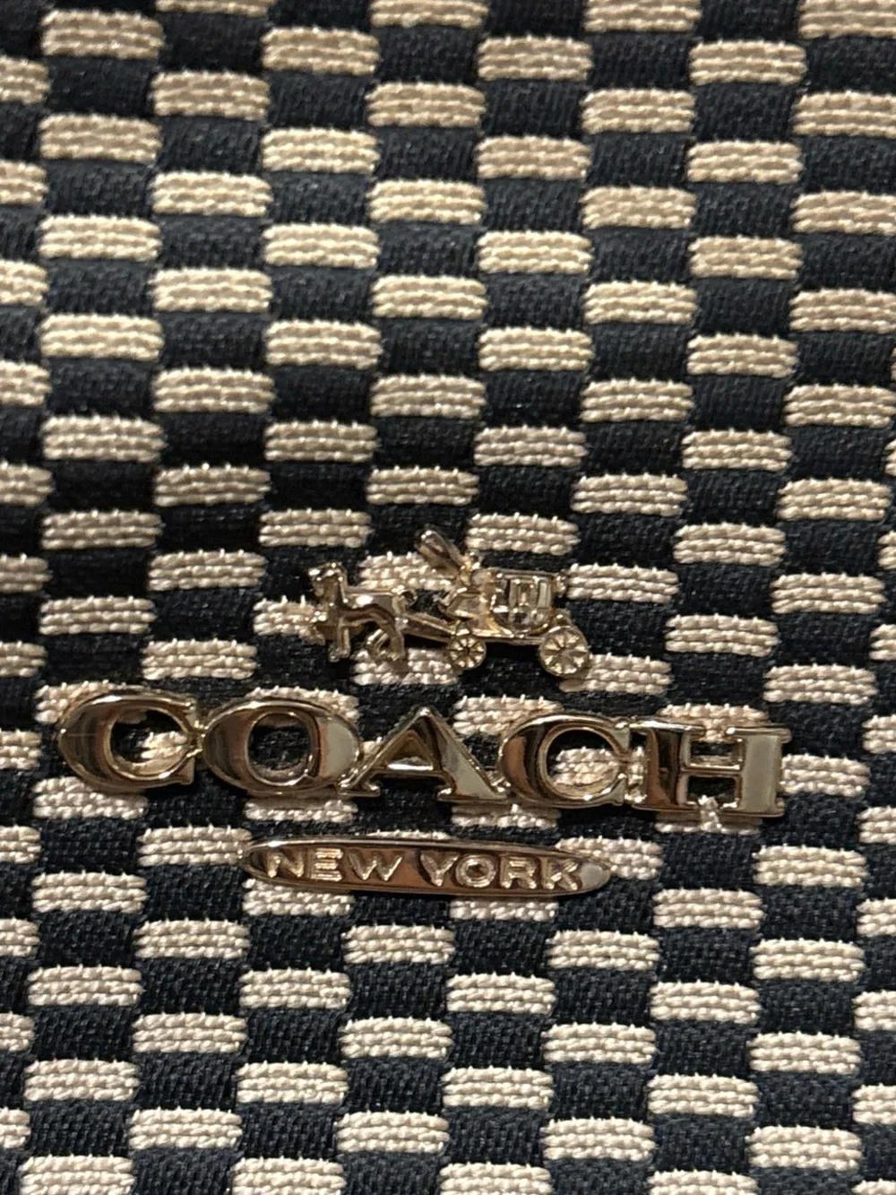 Coach herringbone black