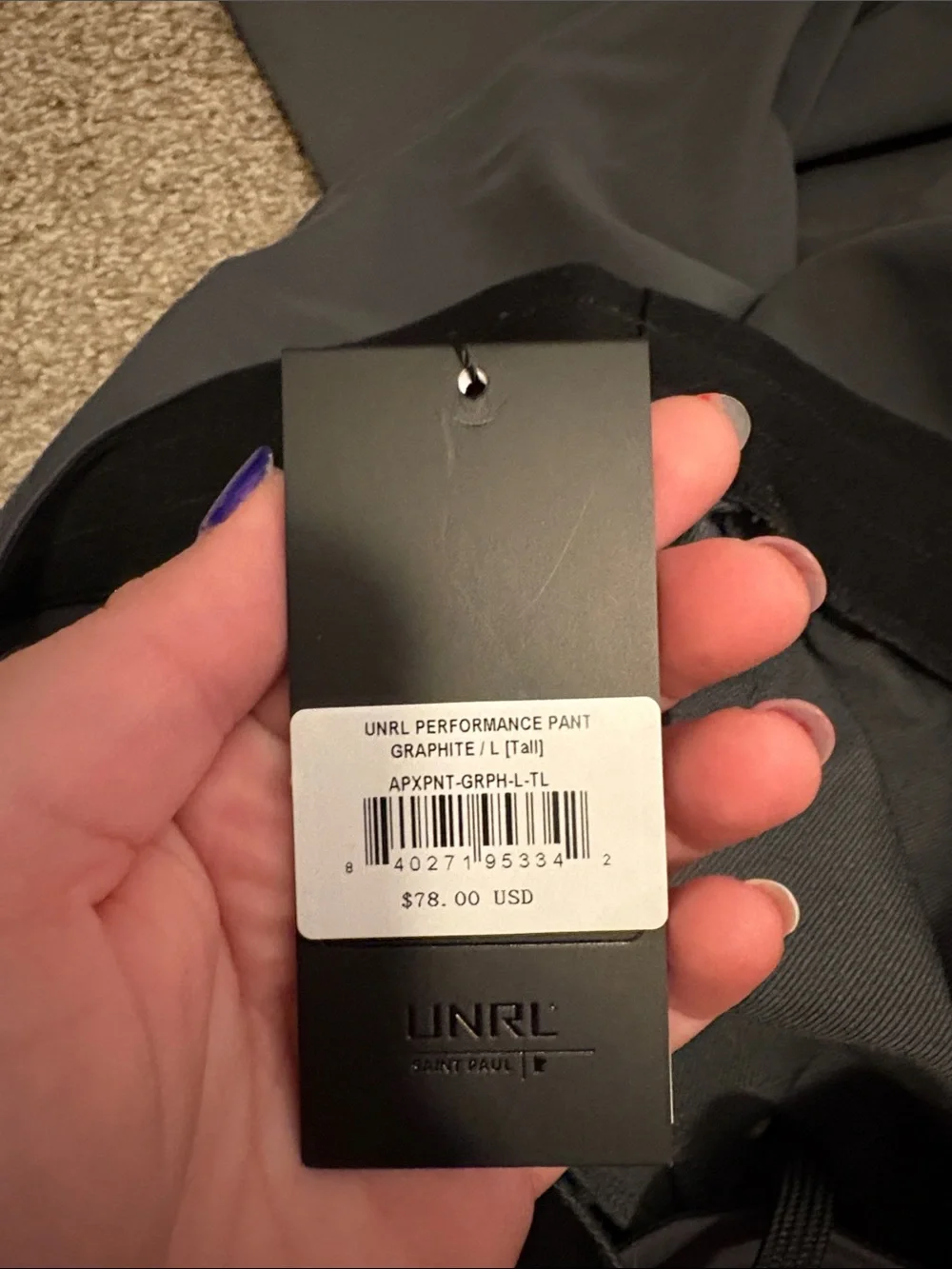 Unrl slim charcoal
