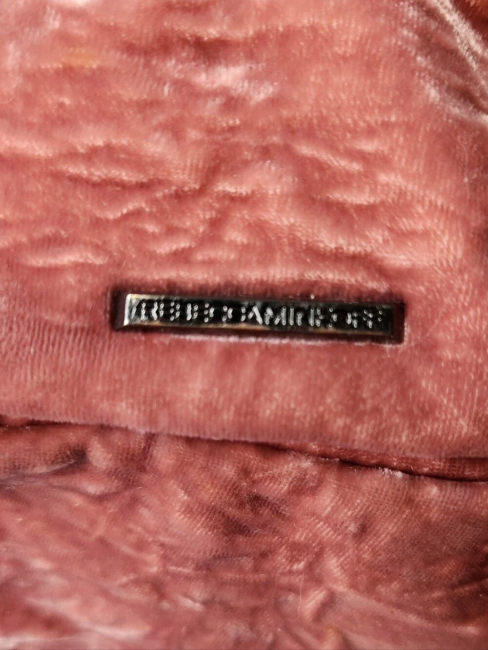 Rebecca Minkoff pink crushed