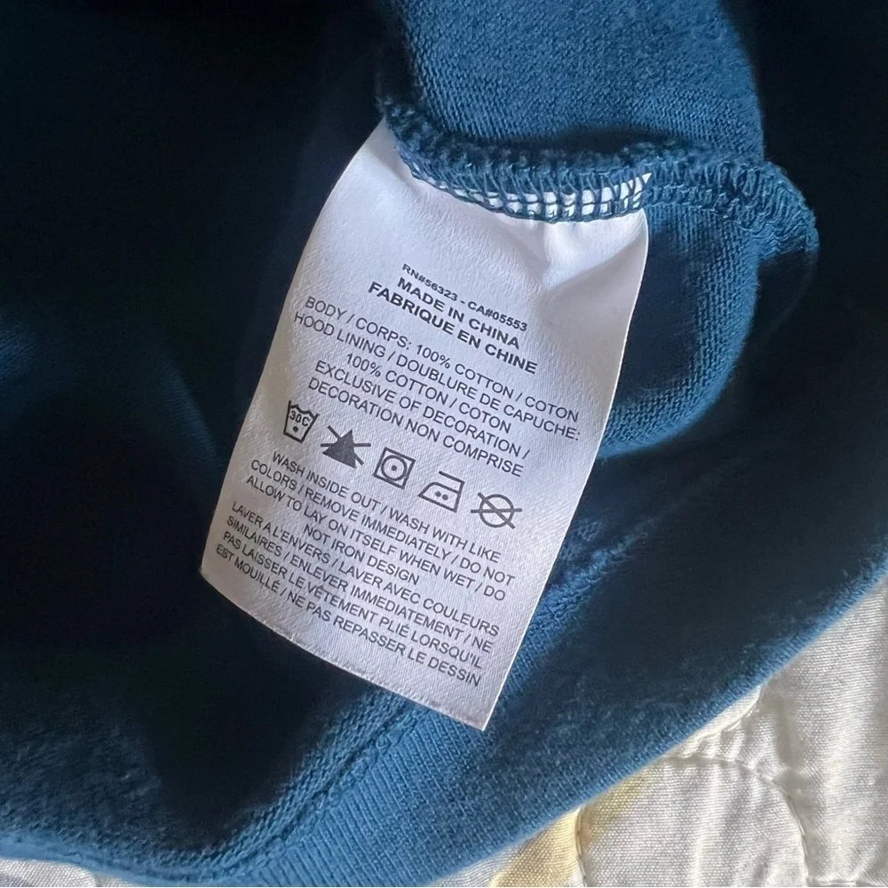 Nike Hoodie Womens Sportswear Jersey Crop Sweatshirt Blue Loose Fit, Medium