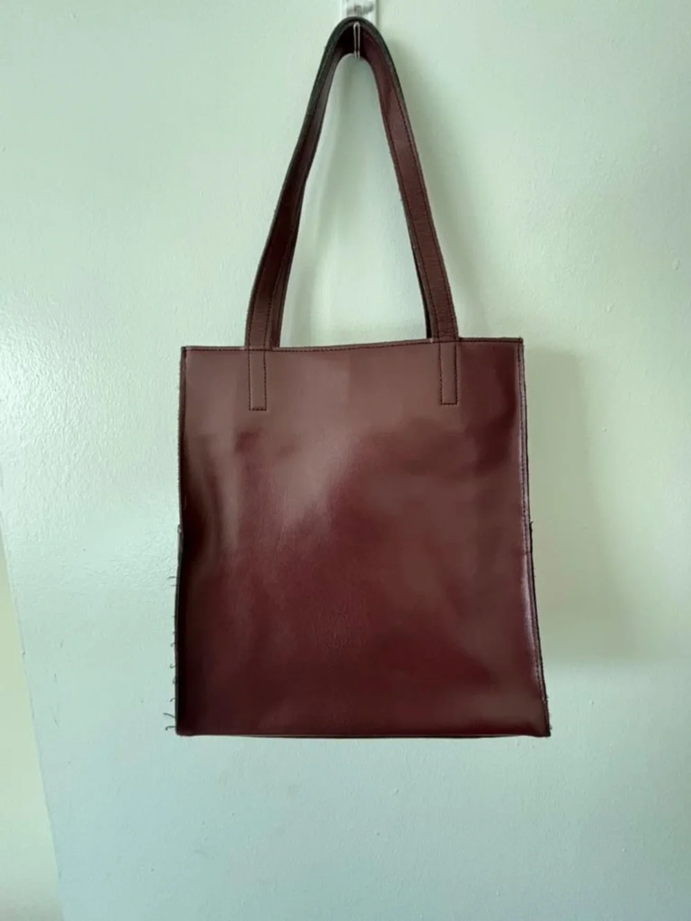 JMH monogrammed burgundy