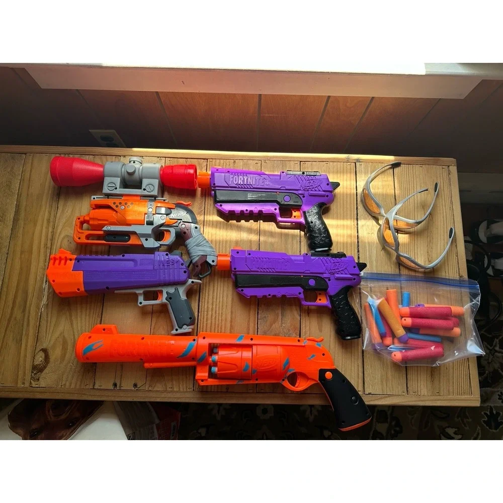 Nerf Fortnite Lot Of 5 With Glasses