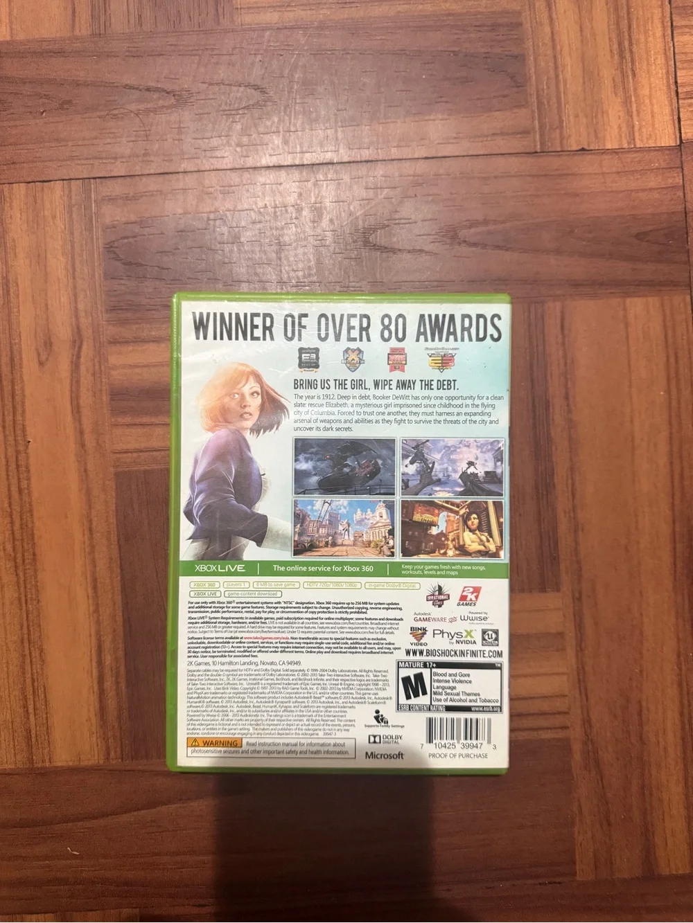 Xbox 360 Bioshock Infinite – Green Case
